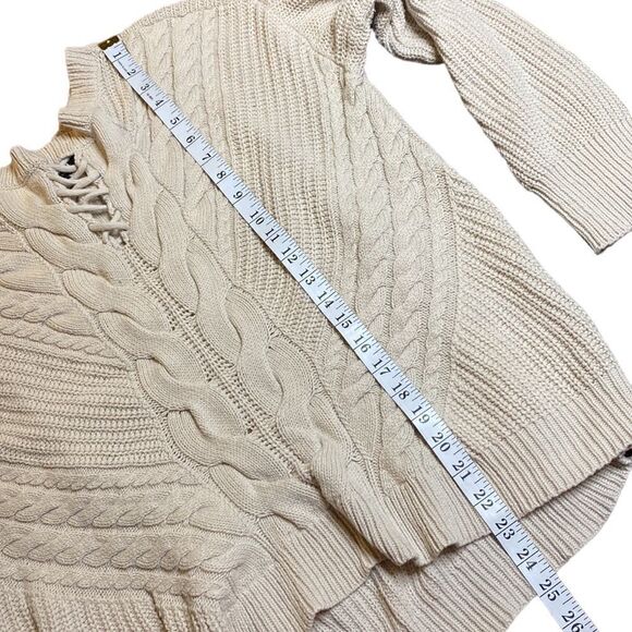 A.N.A Cable Knit Lattice Fisherman Sweater - Picture 8 of 9